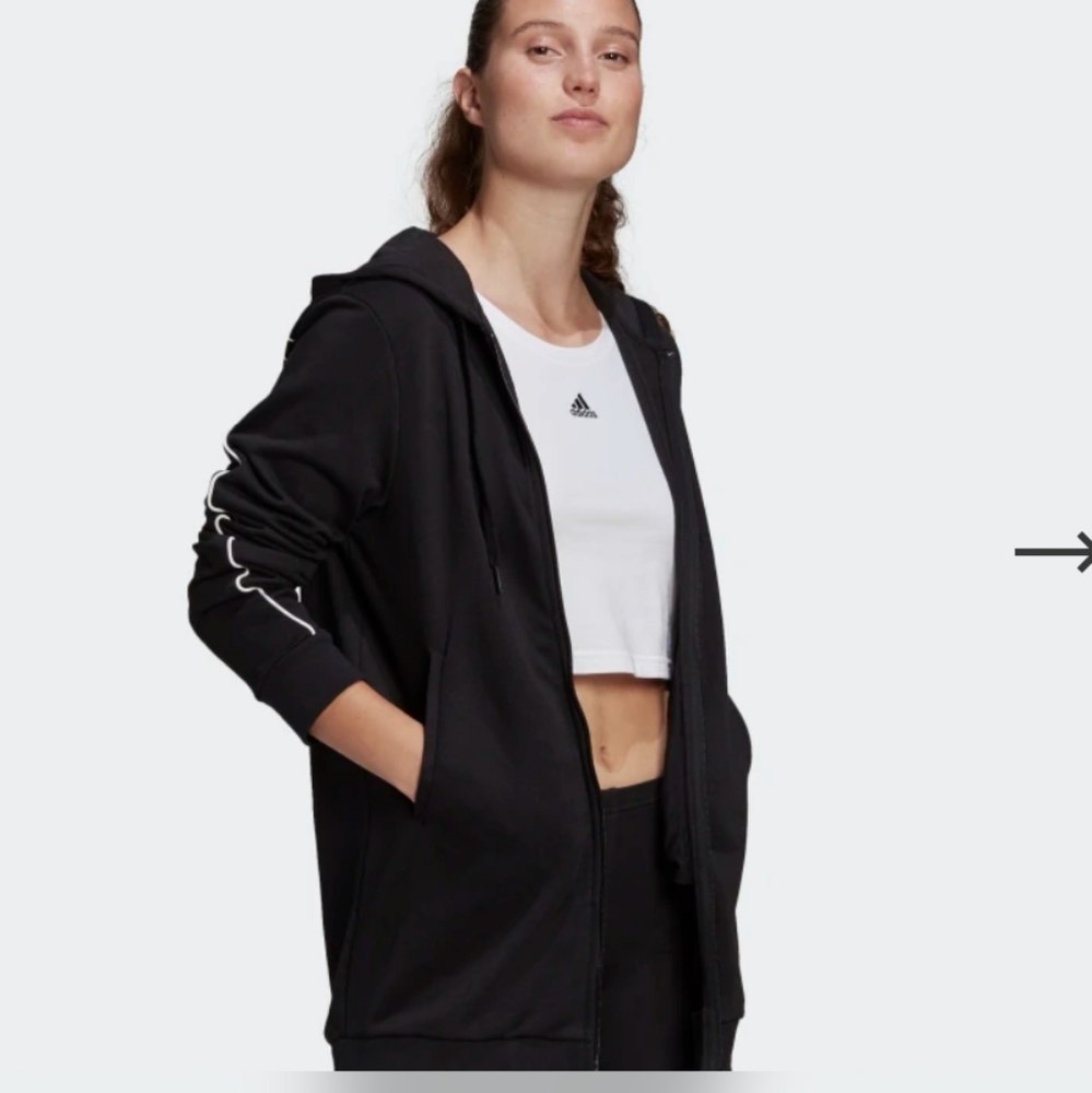 NWT Adidas full zip up hoodie xs